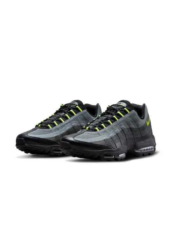 Кроссовки air max 95 ultra 'black grey volt' Nike — изображение 3 из 4, черный/серый