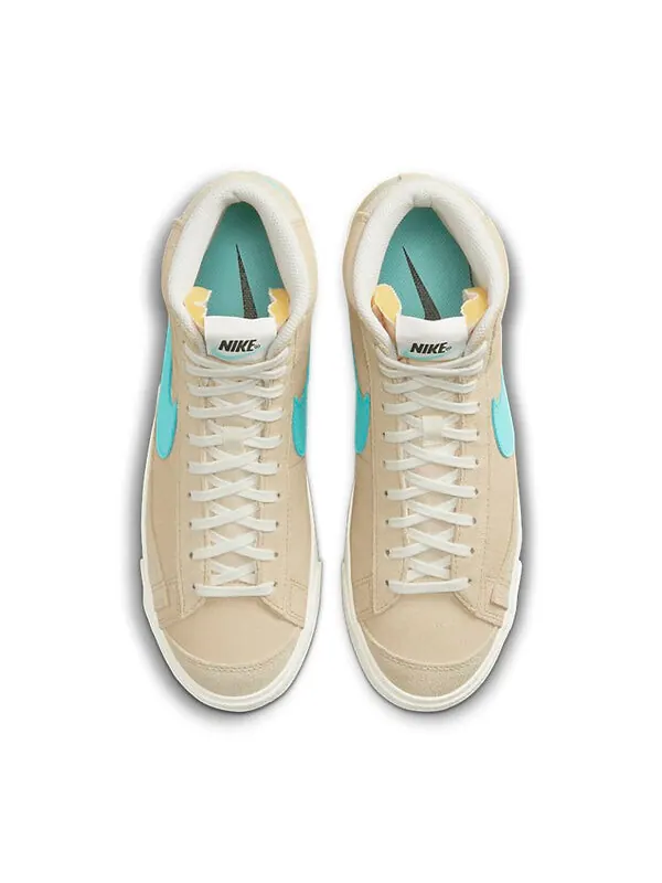 Кроссовки blazer mid 77' 'tan blue' Nike — изображение 3 из 4, черный/светлый голубой