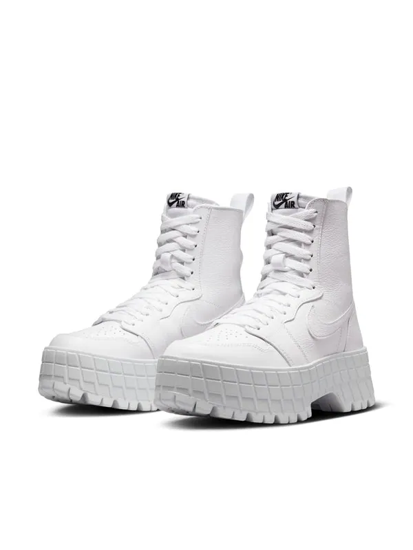 Кроссовки 1 high brooklyn 'triple white' Air Jordan — изображение 3 из 4