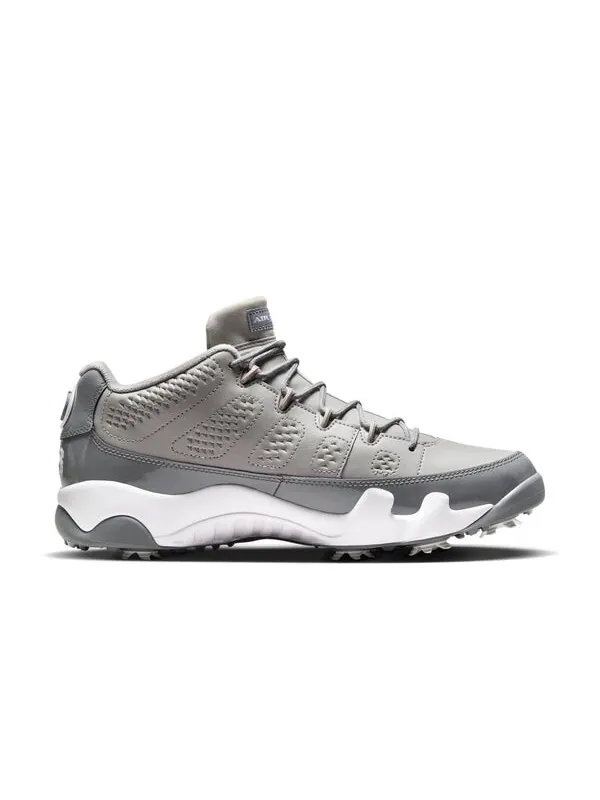 Кроссовки 9 retro low golf 'cool grey' Air Jordan — изображение 2 из 4, серый/серый/белый