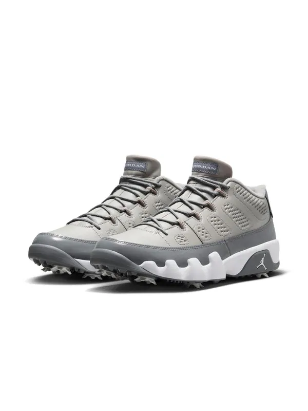 Кроссовки 9 retro low golf 'cool grey' Air Jordan — изображение 3 из 4, серый/серый/белый