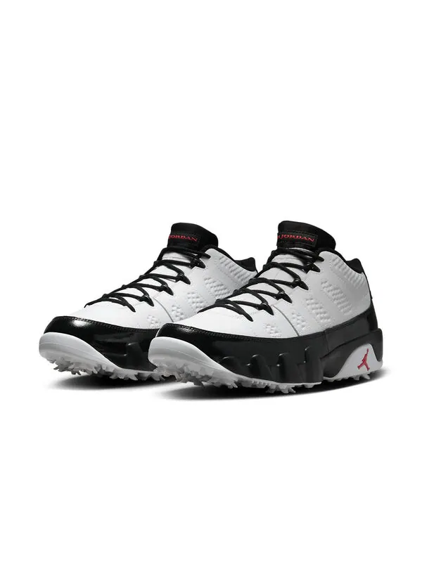 Кроссовки 9 ретро низкие гольф Air Jordan — изображение 2 из 4, белый/красный/черный