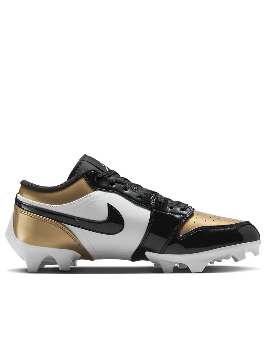 Кроссовки Air Jordan 1 Low TD Cleat 'Patent Gold Toe' — изображение 2 из 6, белый
