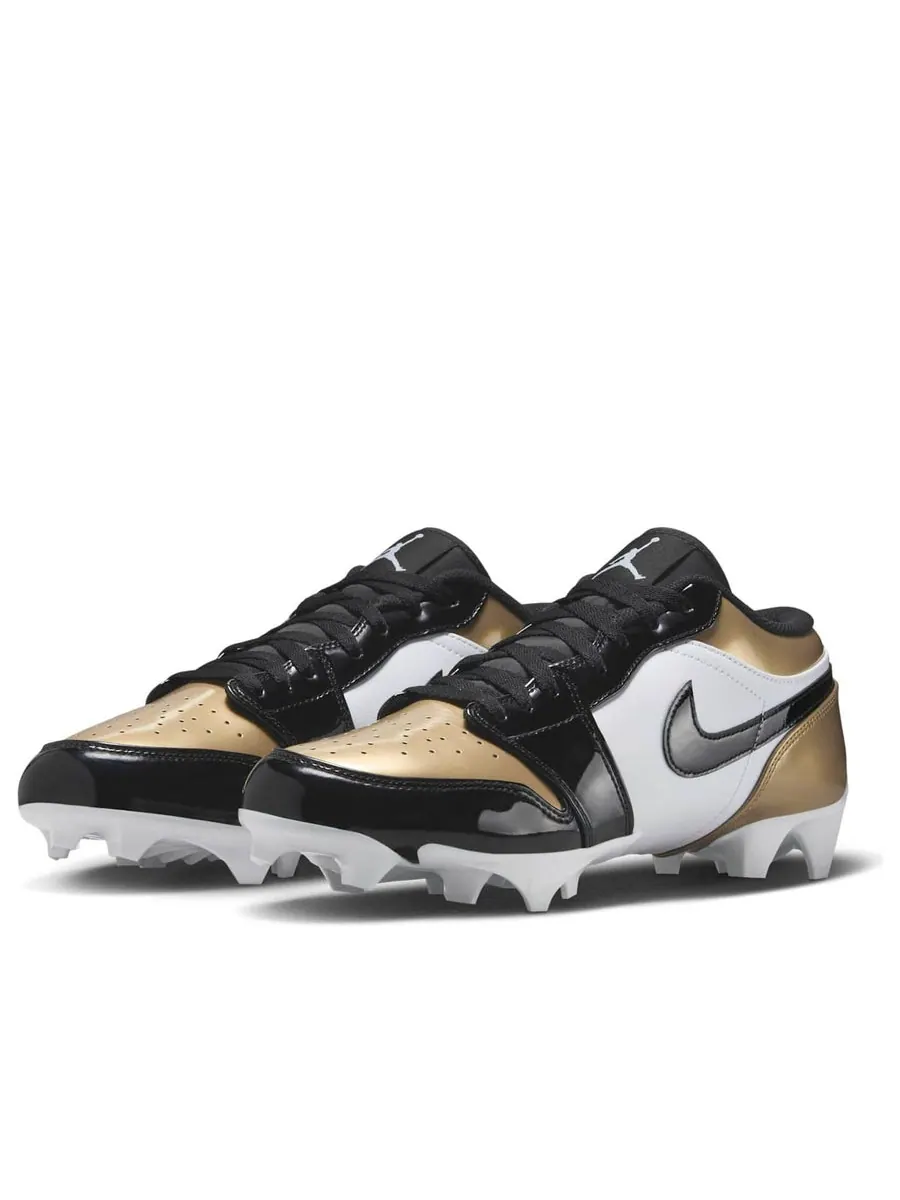Кроссовки Air Jordan 1 Low TD Cleat 'Patent Gold Toe' — изображение 3 из 6, белый