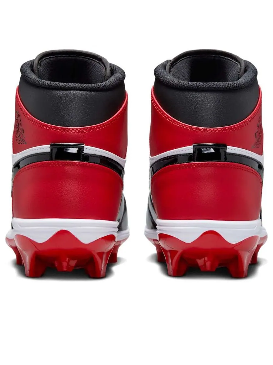 Кроссовки Air Jordan 1 Mid TD Cleat 'Bred Toe' — изображение 5 из 6, красный