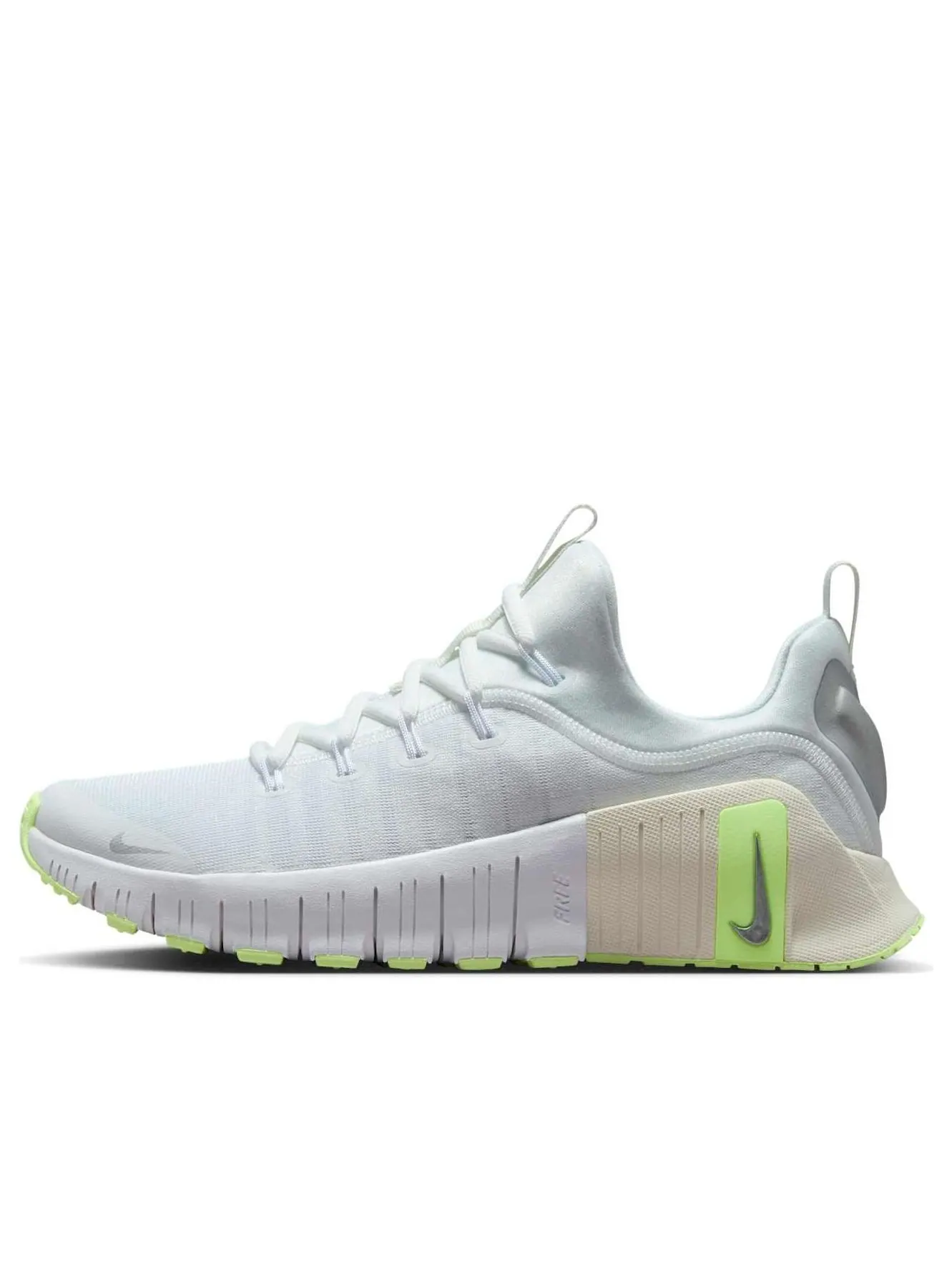 Кроссовки (WMNS) Nike Free Metcon 6 'White Metallic Silver Barely Volt' — изображение 1 из 6, белый