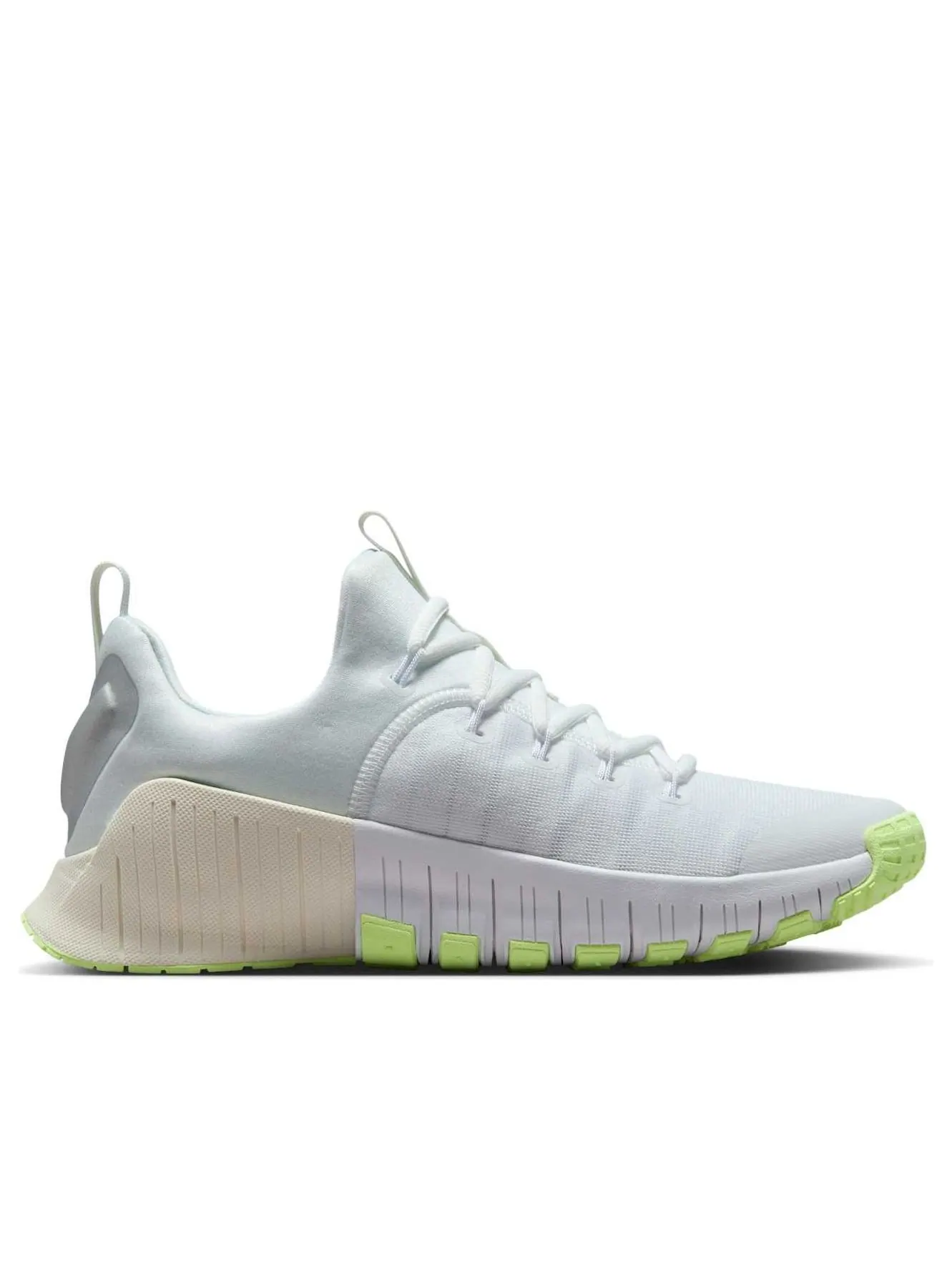 Кроссовки (WMNS) Nike Free Metcon 6 'White Metallic Silver Barely Volt' — изображение 2 из 6, белый
