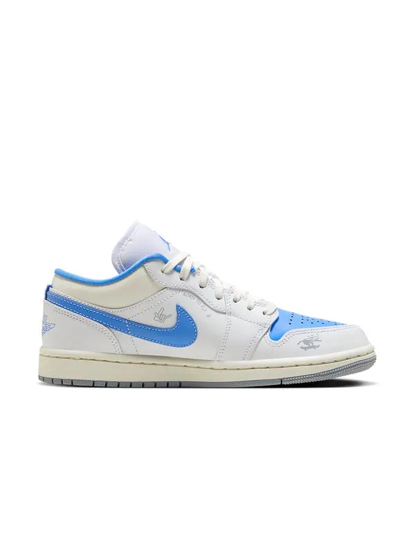 Кроссовки 1 low se Air Jordan — изображение 2 из 4, синий/синий/серый
