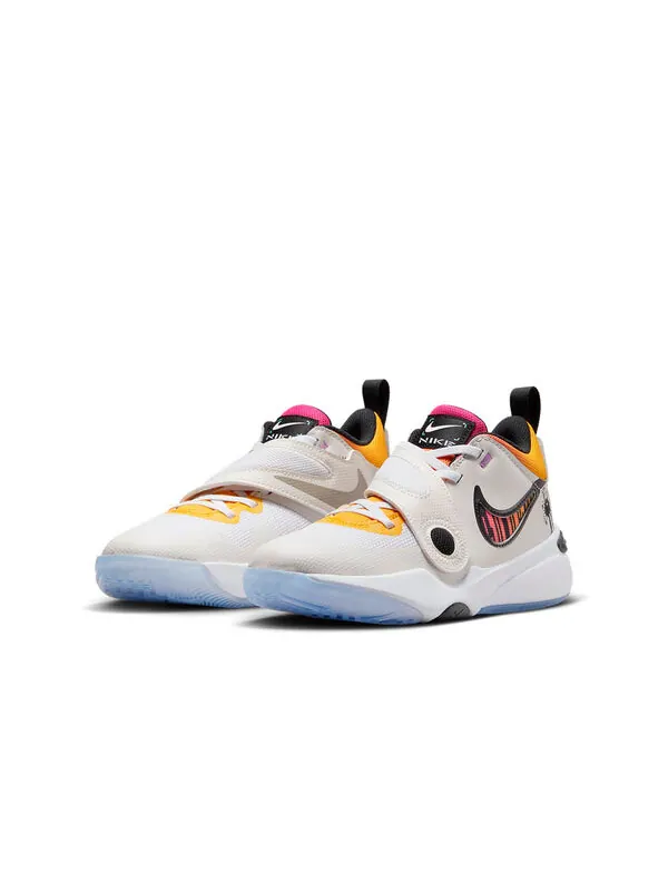 Кроссовки team hustle d 11 баскетбольные кроссовки Nike — изображение 3 из 4, белый/белый//черный