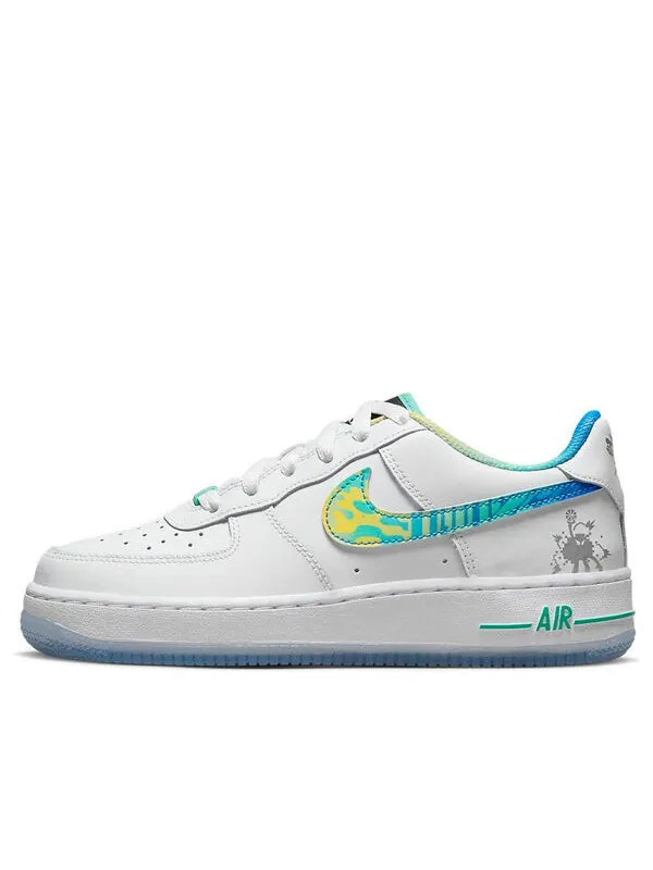 Кроссовки air force 1 низкие Nike — изображение 1 из 4, белый/зеленый-синий