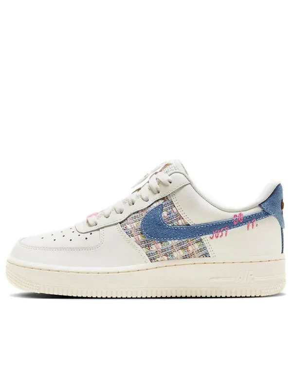 Кроссовки air force 1 low 'just do it denim boucl' Nike — изображение 1 из 4, розовый