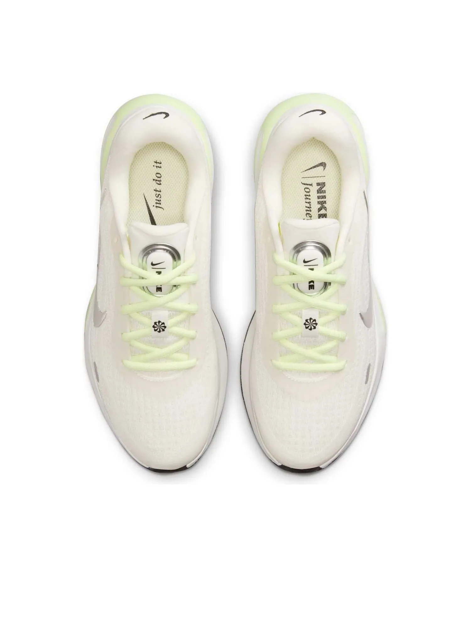 Кроссовки (WMNS) Nike Journey Run 'Sail Metallic Silver Barely Volt' — изображение 4 из 6, бежевый