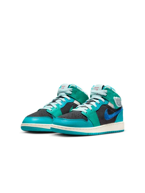 Кроссовки 1 mid 'inspired by the greatest aquatone' Air Jordan — изображение 3 из 4, синий