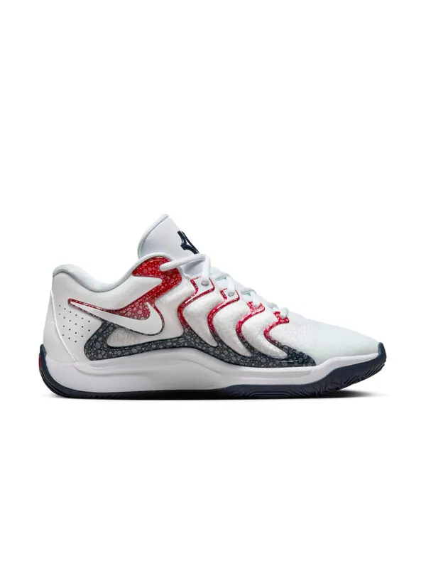 Кроссовки кд 17 Nike — изображение 2 из 4, белый/красный