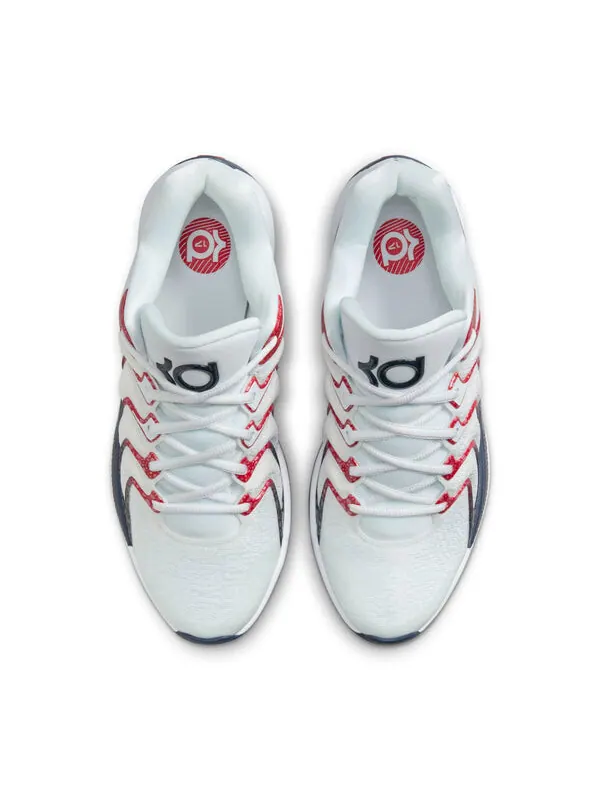 Кроссовки кд 17 Nike — изображение 4 из 4, белый/красный
