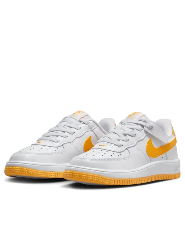 Кроссовки force 1 low easyon 'white university gold' Nike — изображение 3 из 4, белый/белый/золотистый