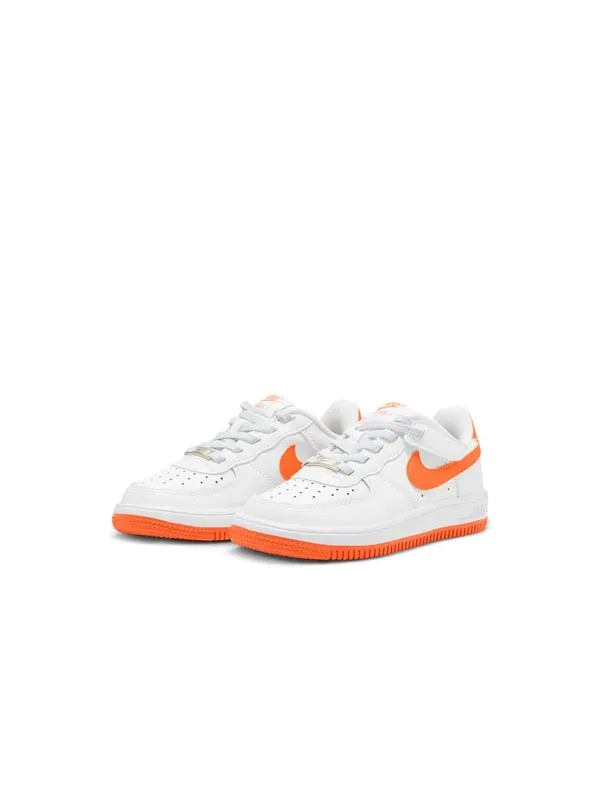Кроссовки force 1 low easyon 'white safety orange' Nike — изображение 3 из 4, белый/белый/оранжевый