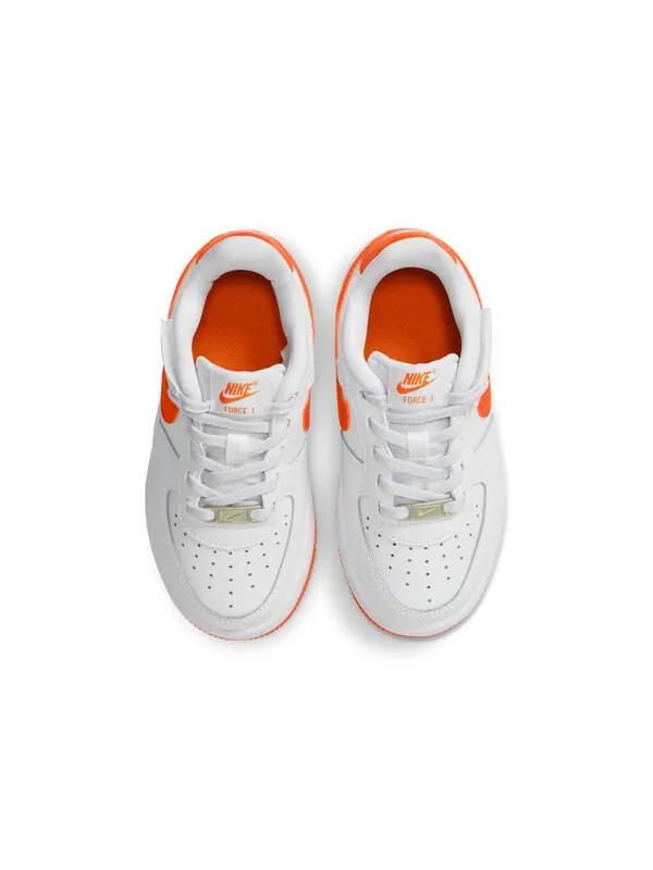 Кроссовки force 1 low easyon 'white safety orange' Nike — изображение 4 из 4, белый/белый/оранжевый