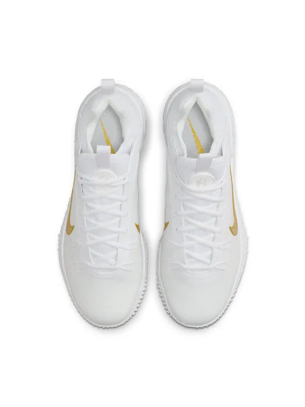 Кроссовки huarache 9 elite tf lax 'white metallic vivid gold' Nike — изображение 2 из 4, белый/золотистый