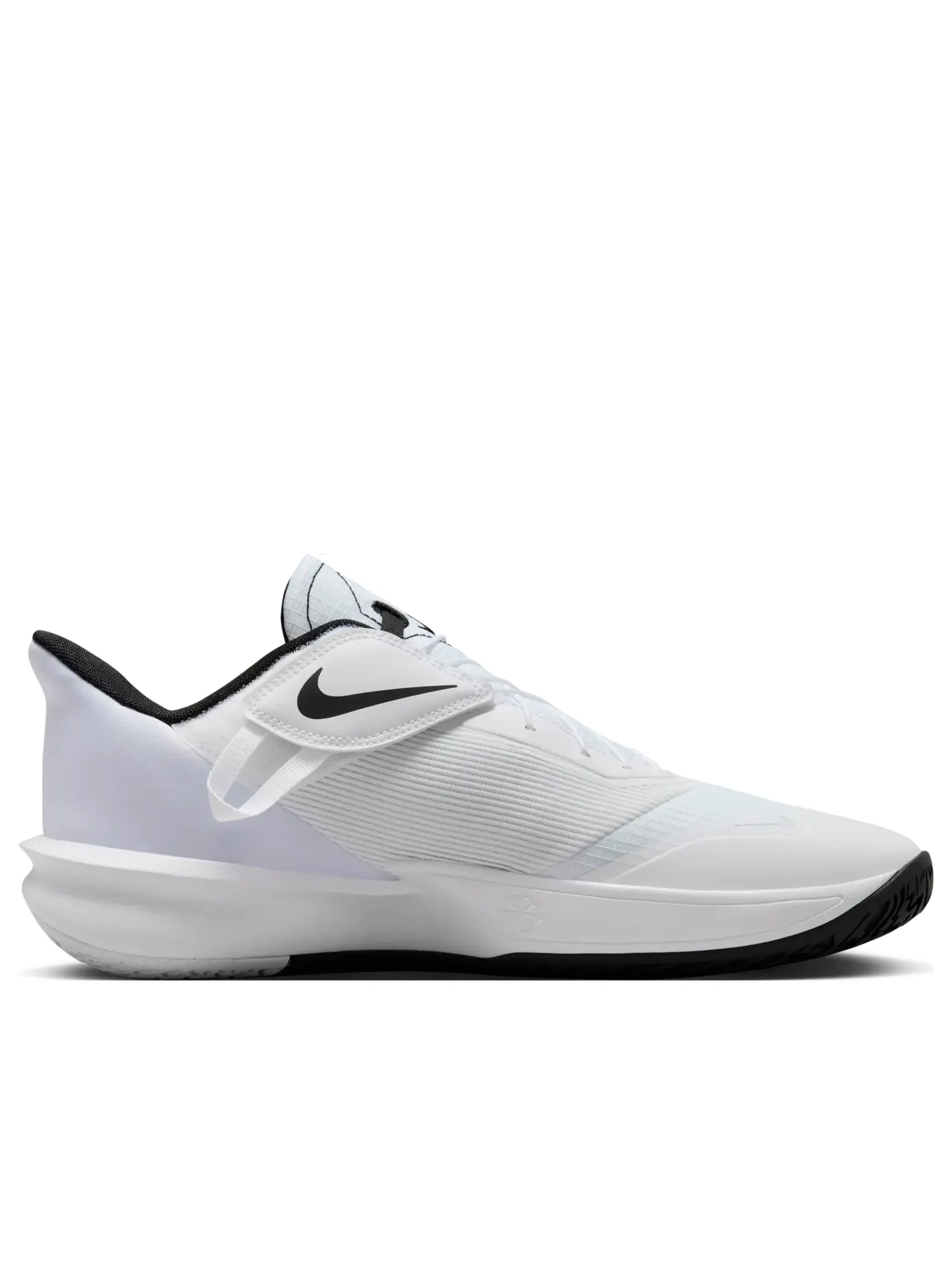 Кроссовки Nike Precision 7 EasyOn 'White Black' — изображение 6 из 6, белый
