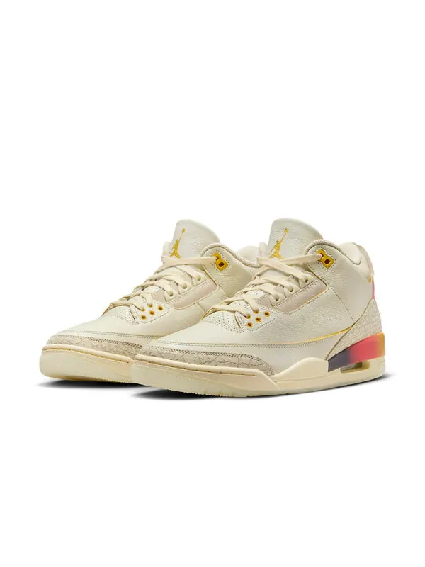 Кроссовки 3 ретро sp xj balvin Air Jordan — изображение 2 из 4, бежевый/оранжевый