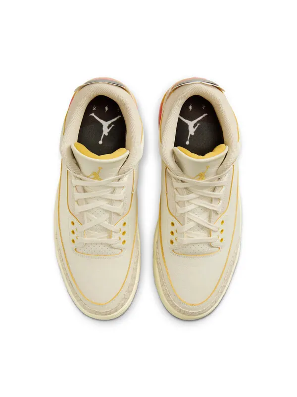 Кроссовки 3 ретро sp xj balvin Air Jordan — изображение 3 из 4, бежевый/оранжевый