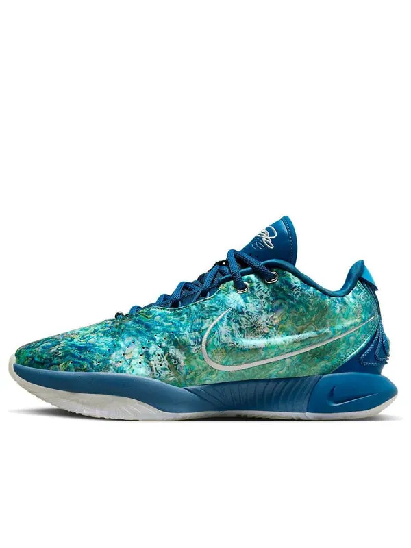 Кроссовки леброн 21 Nike — изображение 1 из 4, синий/синий//розовый
