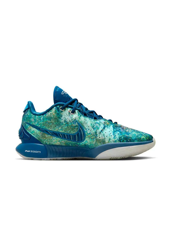 Кроссовки леброн 21 Nike — изображение 2 из 4, синий/синий//розовый
