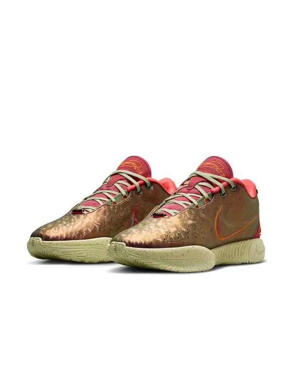 Кроссовки lebron 21 ep Nike — изображение 3 из 4, красный/желтый/зеленый