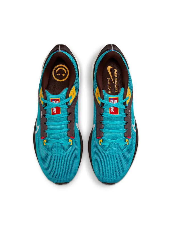 Кроссовки air zoom pegasus 40 premium 'teal nebula' Nike — изображение 4 из 4, платиновый/белый