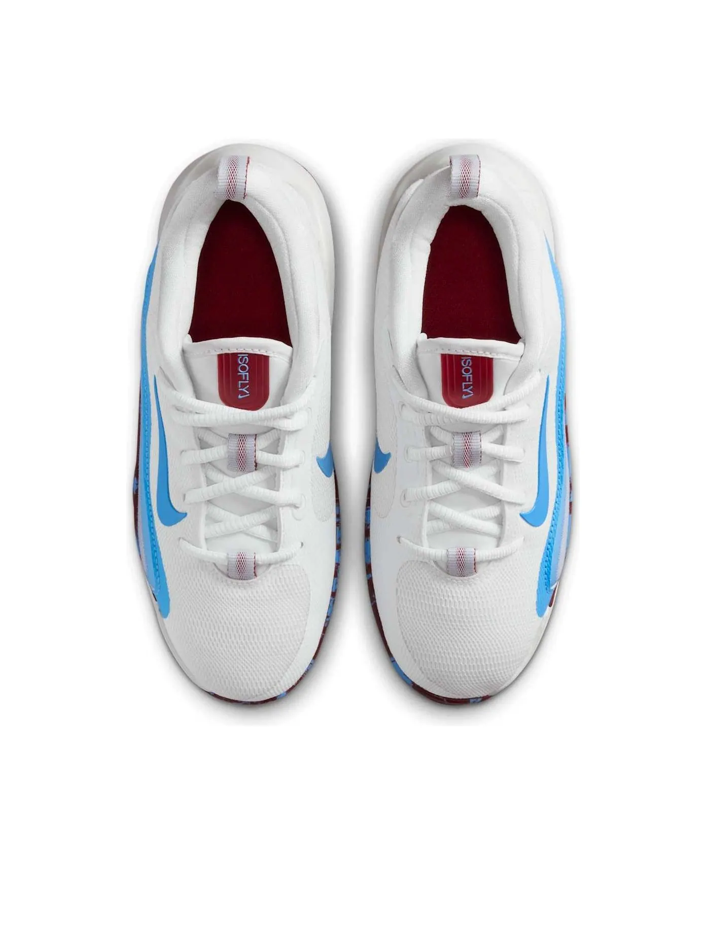 Кроссовки (GS) Nike Isofly 'White University Blue Team Red' — изображение 2 из 6, белый