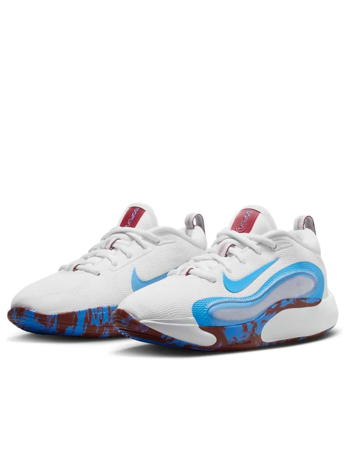 Кроссовки (GS) Nike Isofly 'White University Blue Team Red' — изображение 4 из 6, белый
