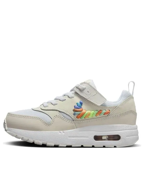 Кроссовки air max 1 se easyon 'rainbow lace swoosh' Nike — изображение 1 из 4, белый/белый//мульти
