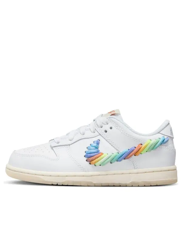 Кроссовки dunk low se 'rainbow lace swoosh white' Nike — изображение 1 из 4