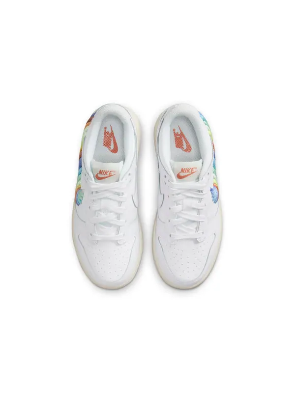 Кроссовки dunk low se 'rainbow lace swoosh white' Nike — изображение 4 из 4