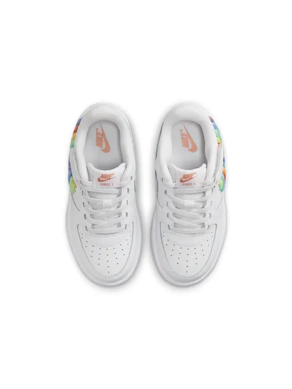Кроссовки force 1 low lv8 easyon 'rainbow lace swoosh' Nike — изображение 4 из 4, белый//зеленый/мульти