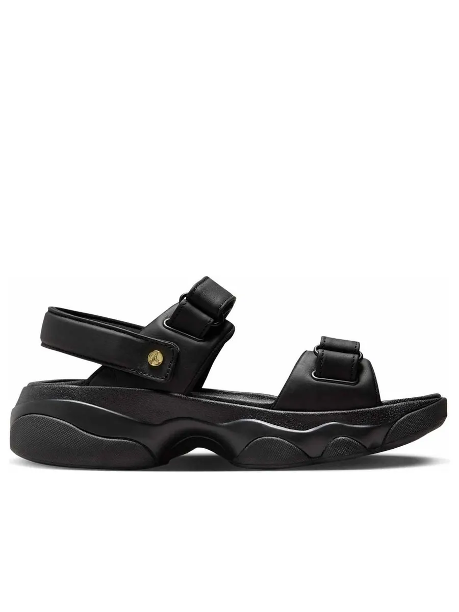 Сандалии (WMNS) Air Jordan Deja Sandals 'Black Metallic Gold' — изображение 2 из 6, черный