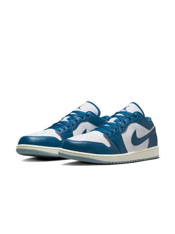 Кроссовки 1 low se Air Jordan — изображение 2 из 4, белый/синий/синий серый