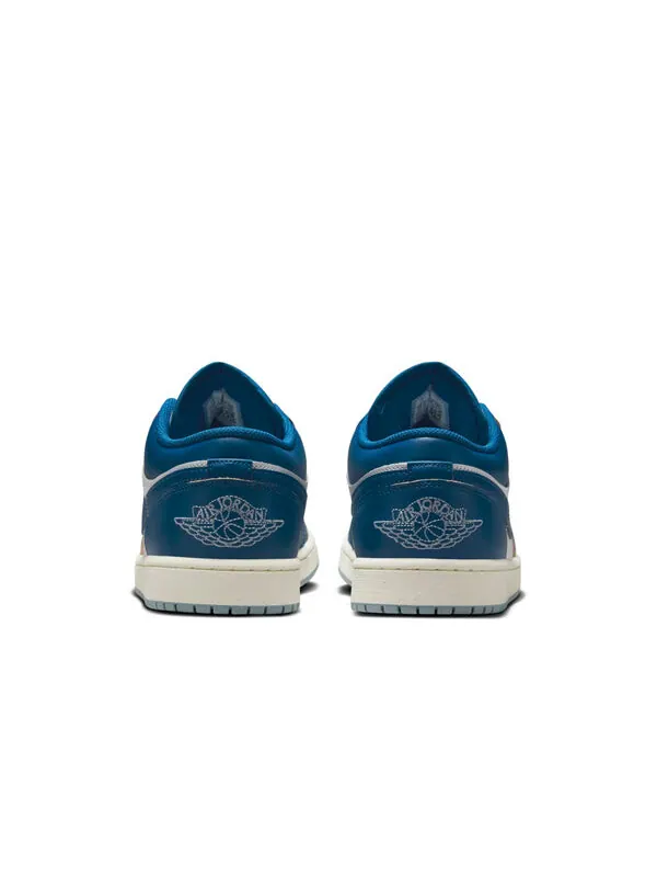 Кроссовки 1 low se Air Jordan — изображение 4 из 4, белый/синий/синий серый