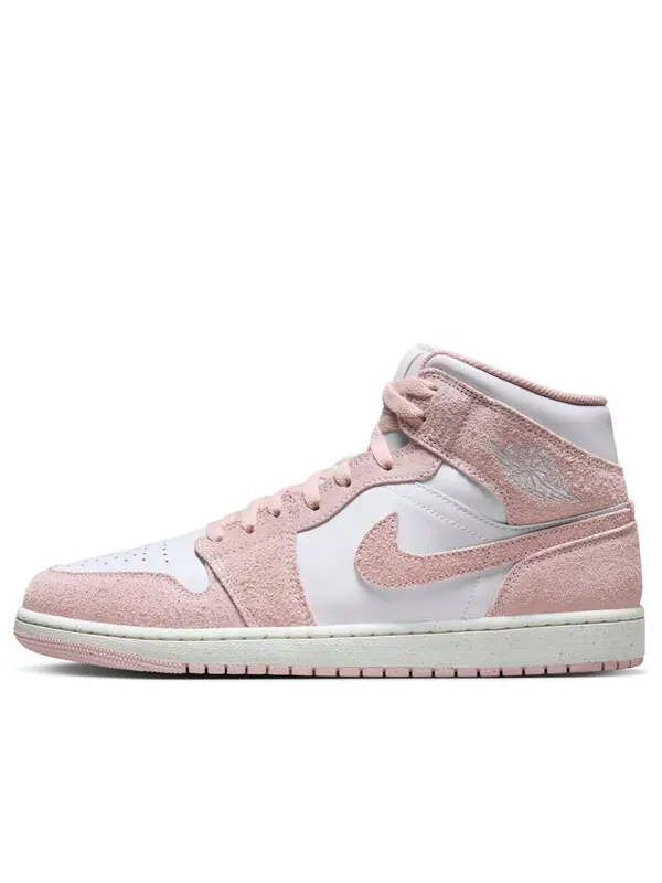 Кроссовки 1 mid se 'white legend pink' Air Jordan — изображение 1 из 4, белый//розовый
