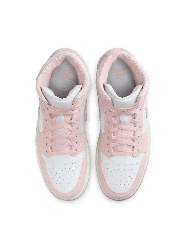 Кроссовки 1 mid se 'white legend pink' Air Jordan — изображение 4 из 4, белый//розовый