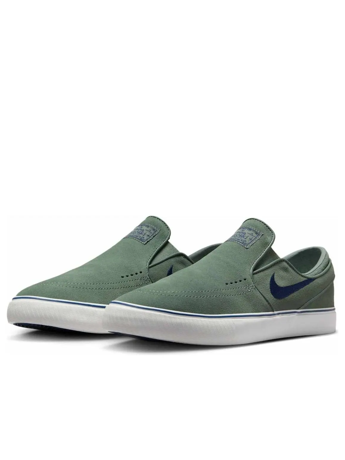 Кроссовки Nike SB Janoski+ Slip On 'Clay Green Summit White' — изображение 4 из 6, зеленый