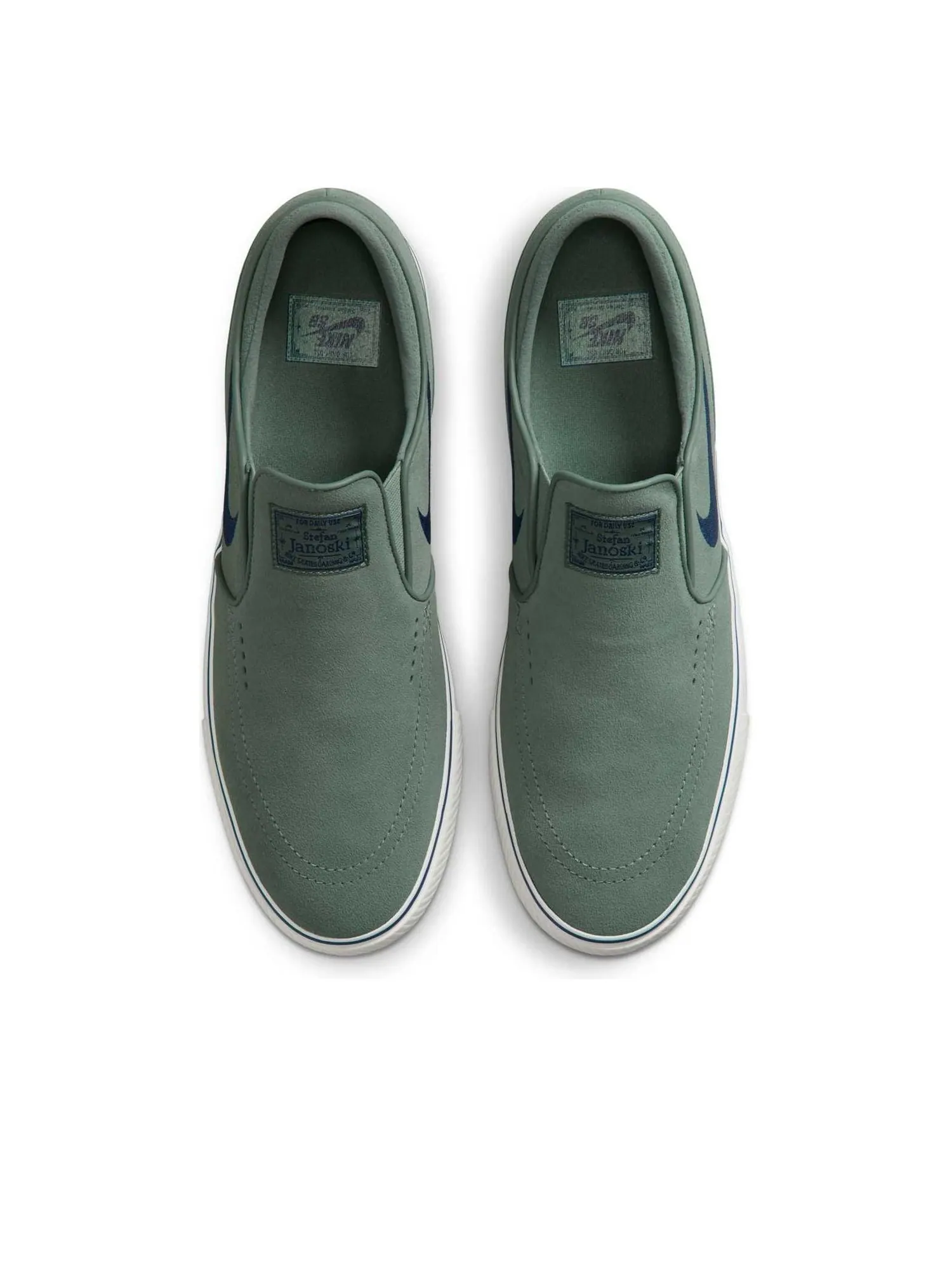 Кроссовки Nike SB Janoski+ Slip On 'Clay Green Summit White' — изображение 2 из 6