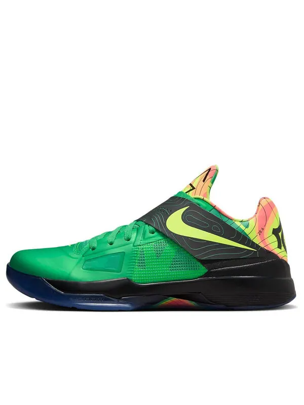 Кроссовки кд 4 Nike — изображение 1 из 4, зеленый/мульти