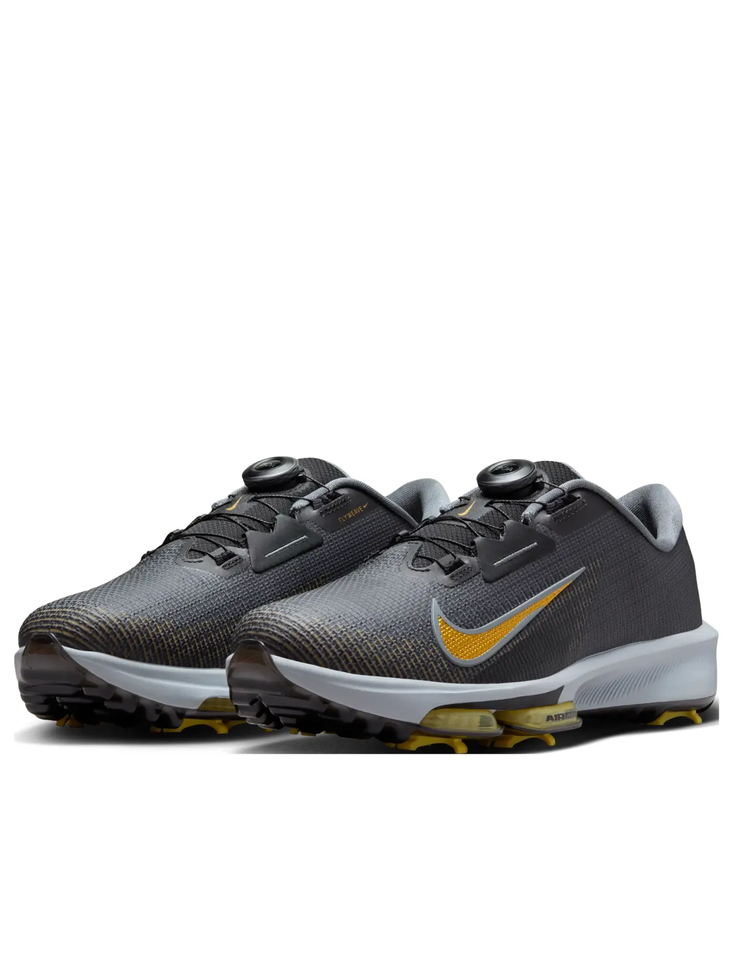 Кроссовки Nike Infinity Tour BOA 2 Golf 'Black Cool Grey Infinite Gold' — изображение 2 из 7, черный