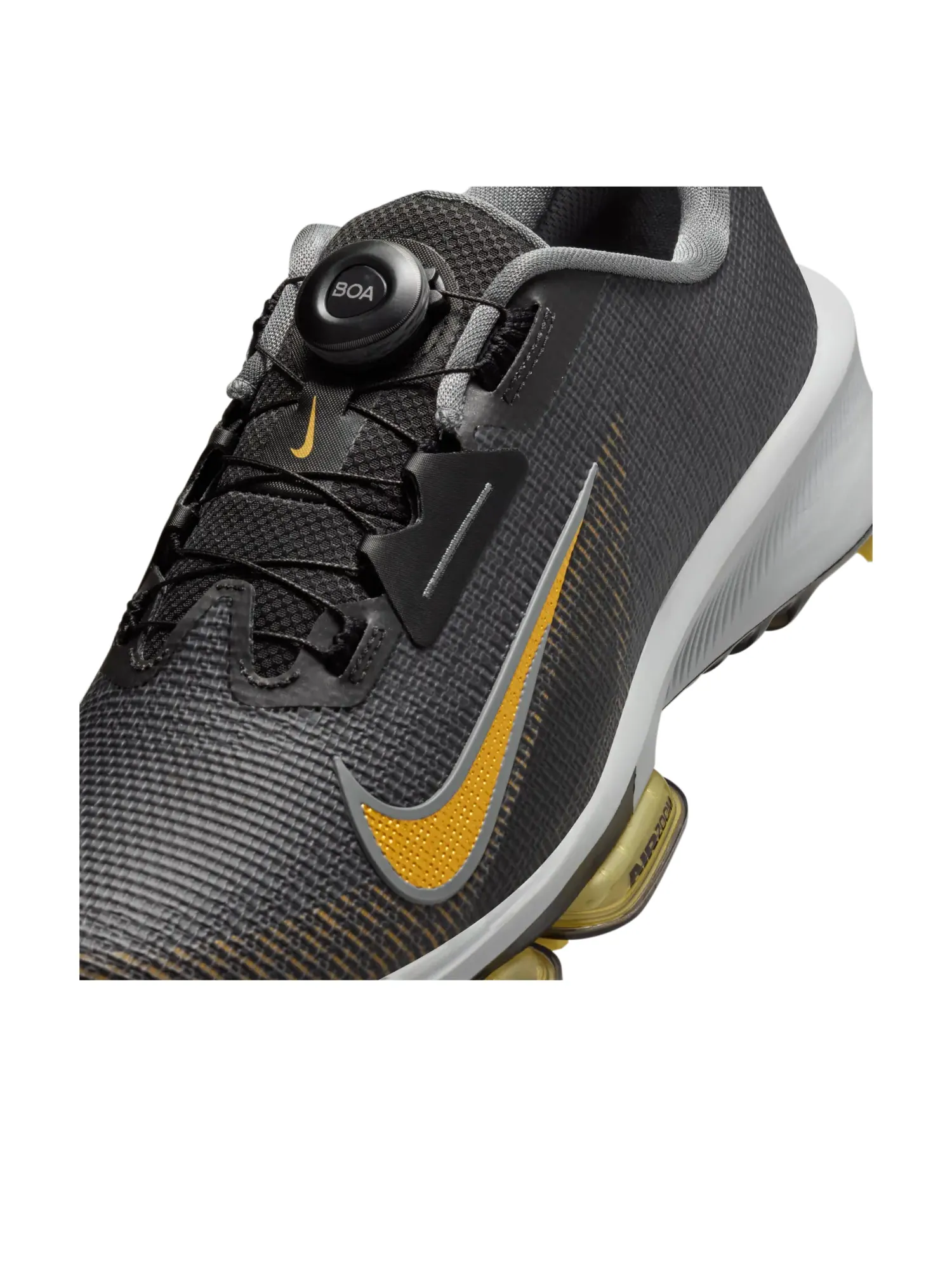 Кроссовки Nike Infinity Tour BOA 2 Golf 'Black Cool Grey Infinite Gold' — изображение 7 из 7, черный