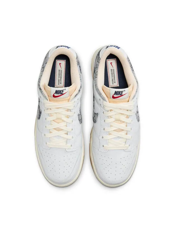 Кроссовки dunk low 'washed denim' Nike — изображение 2 из 4, белый/синий