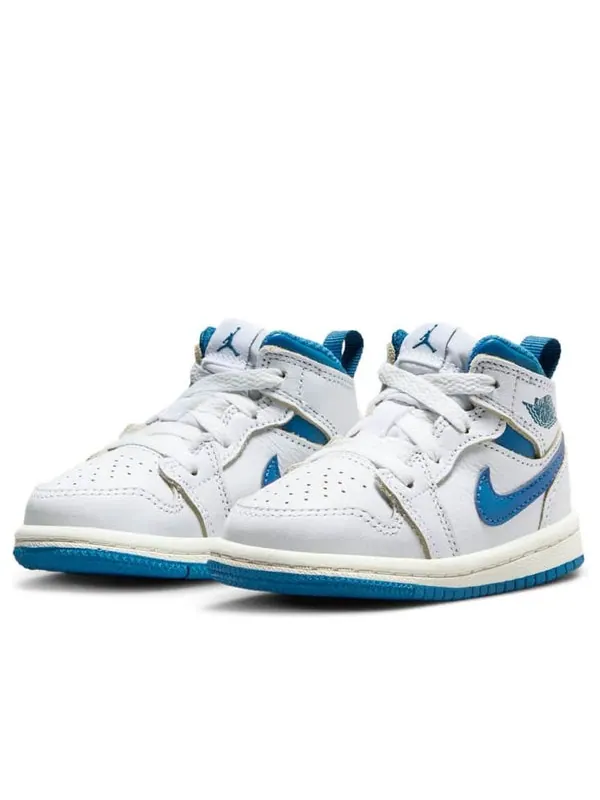 Кроссовки 1 mid se Air Jordan — изображение 3 из 4, белый