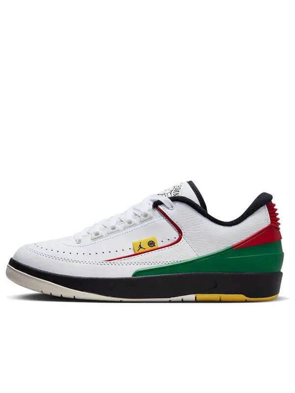 Кроссовки 2 низкие Air Jordan — изображение 1 из 4, белый/зеленый-красный