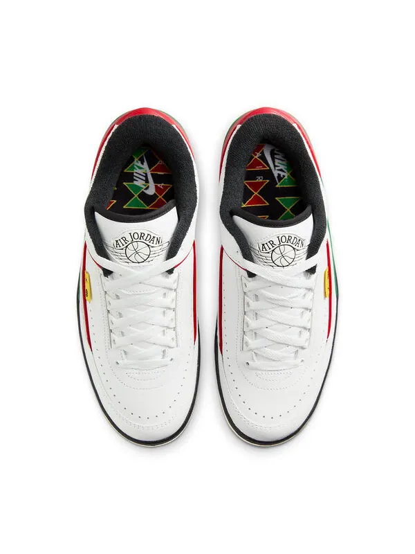 Кроссовки 2 низкие Air Jordan — изображение 3 из 4, белый/зеленый-красный